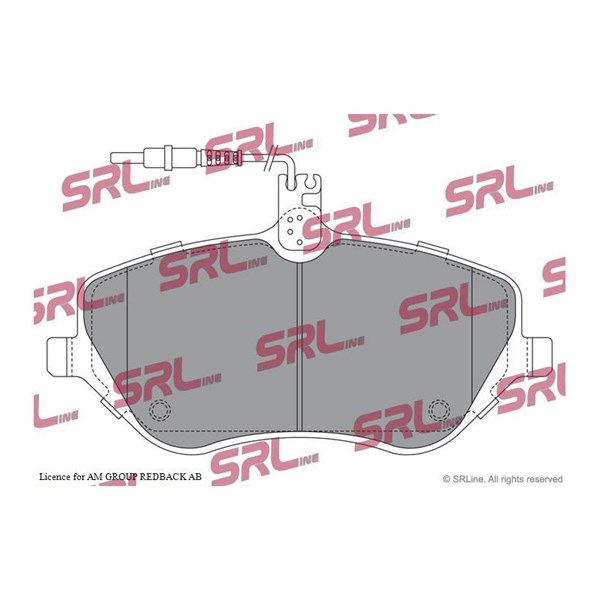 Bromsbeläggsats, Framaxel Srline S70-0461 SRLine