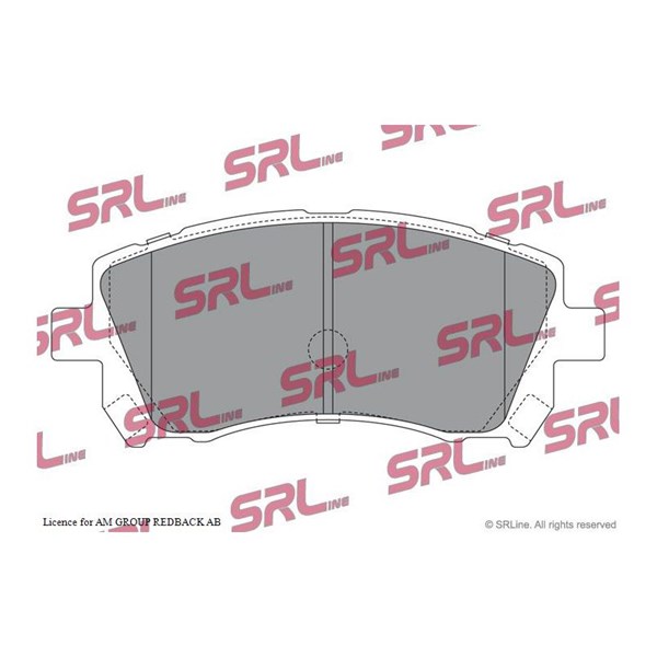 Bromsbeläggsats, Bakaxel, Framaxel Srline S70-0469 SRLine