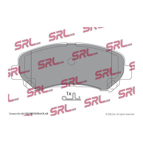 Bromsbeläggsats, Framaxel Srline S70-0480 SRLine