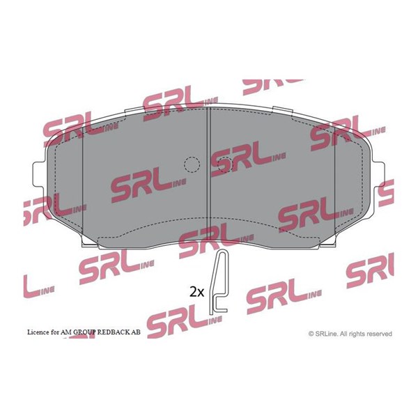 Bromsbeläggsats, Framaxel Srline S70-0494 SRLine