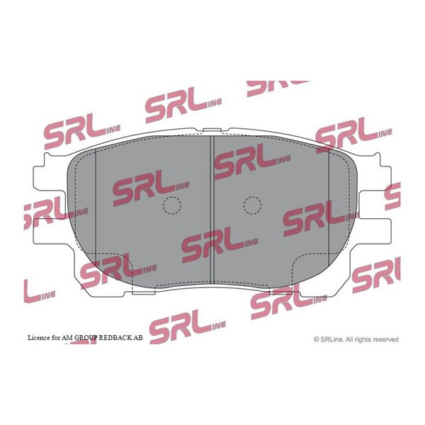 Bromsbeläggsats, Framaxel Srline S70-0554 SRLine