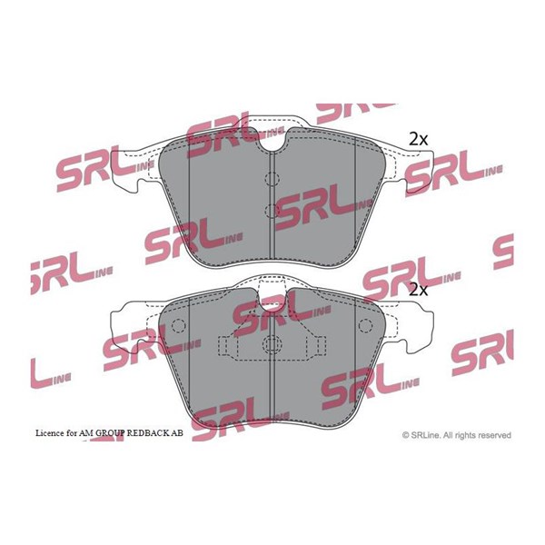 Bromsbeläggsats, Framaxel Srline S70-0559 SRLine