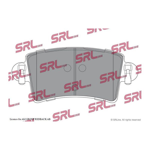 Bromsbeläggsats, Bakaxel Srline S70-1056 SRLine