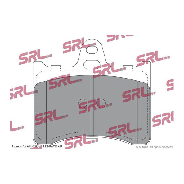 Bromsbeläggsats, Bakaxel Srline S70-1404 SRLine