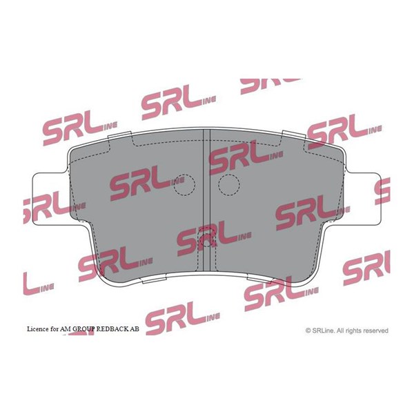 Bromsbeläggsats, Bakaxel Srline S70-1552 SRLine Bromsbeläggsats, Bakaxel Srline S70-1552 SRLine