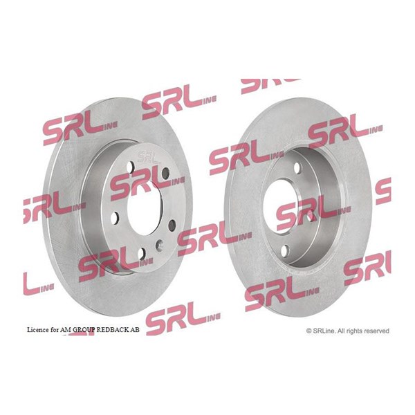 Bromsskiva Solid, Bakaxel Srline S71-1024 SRLine