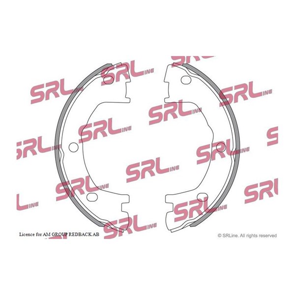 Bromsbackar, sats, Bakaxel Srline S72-1068 SRLine
