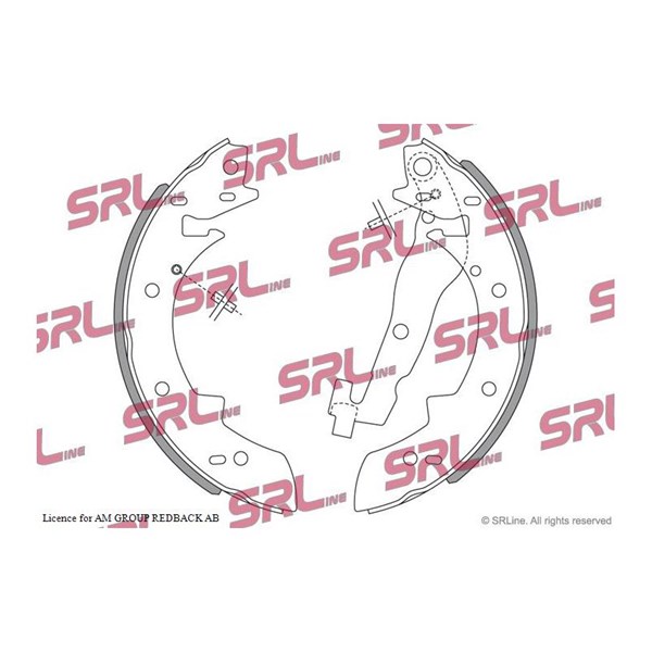 Bromsbackar, sats, Bakaxel Srline S72-1072 SRLine