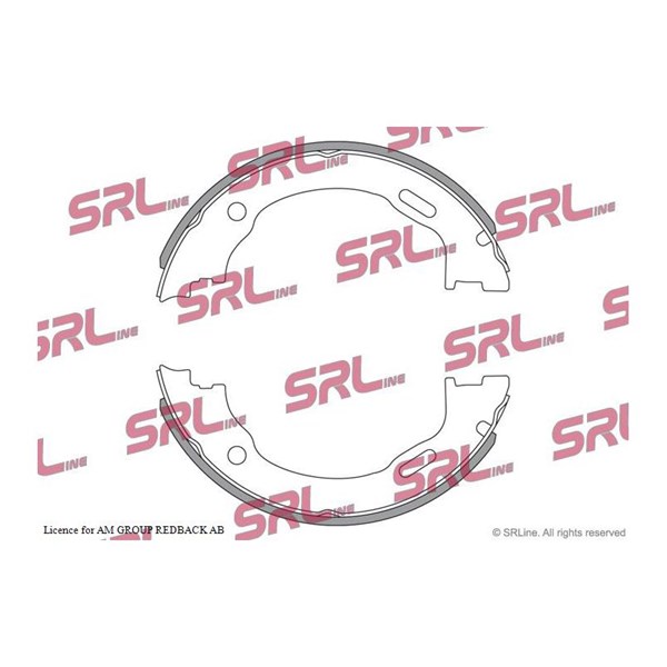 Bromsbackar, sats, Bakaxel Srline S72-1090 SRLine