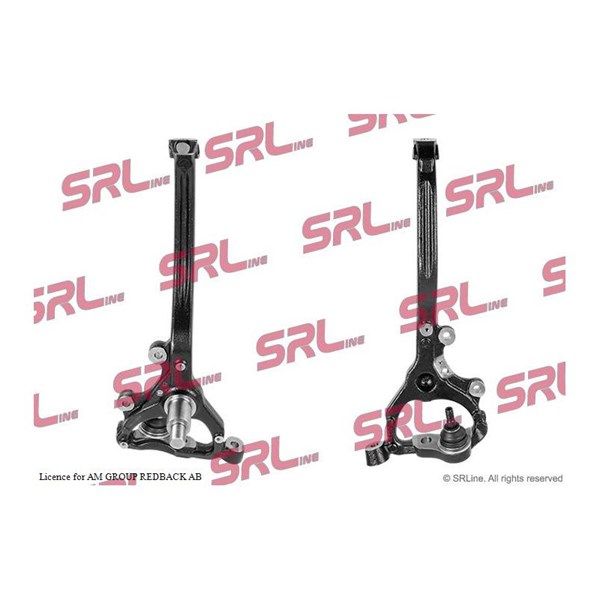 Spindelbult, hjulupphängning, framaxel höger Srline ZW-CH001P SRLine