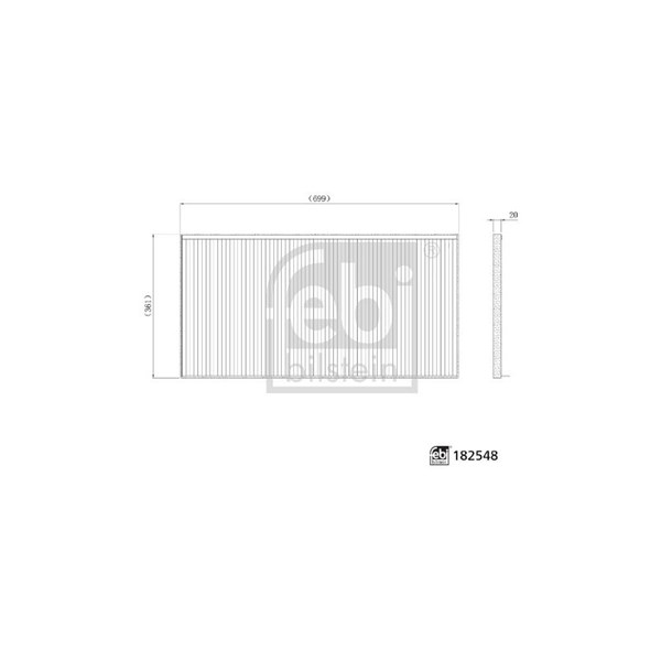 Kupefilter Febi bilstein 182548 FEBI BILSTEIN