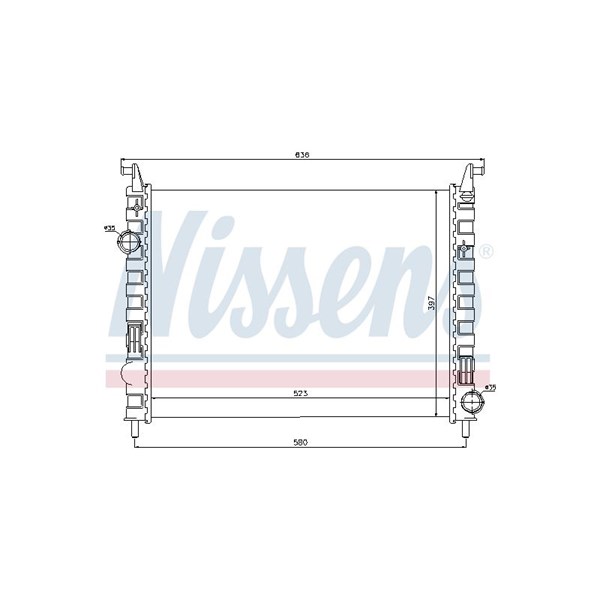 Kylare, motorkylning Nissens 617862 NISSENS