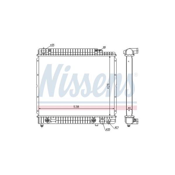 Kylare, motorkylning Nissens 62724A NISSENS Kylare, motorkylning Nissens 62724A NISSENS