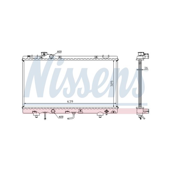 Kylare, motorkylning Nissens 647041 NISSENS Kylare, motorkylning Nissens 647041 NISSENS