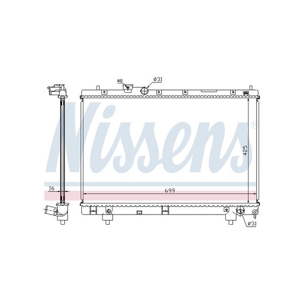 Kylare, motorkylning Nissens 64795A NISSENS Kylare, motorkylning Nissens 64795A NISSENS
