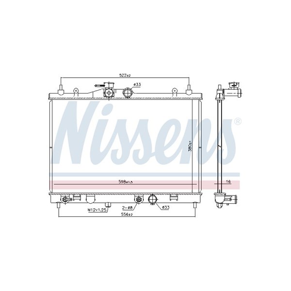 Kylare, motorkylning Nissens 68763 NISSENS Kylare, motorkylning Nissens 68763 NISSENS