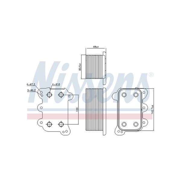 Oljekylare, motor Nissens 90746 NISSENS