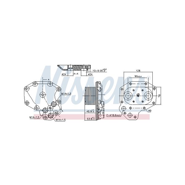 Oljekylare, motor Nissens 91140 NISSENS Oljekylare, motor Nissens 91140 NISSENS
