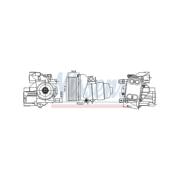 Oljekylare, motor Nissens 91244 NISSENS