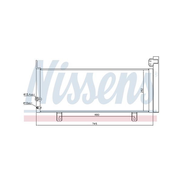 Kondensor, klimatanläggning Nissens 940499 NISSENS