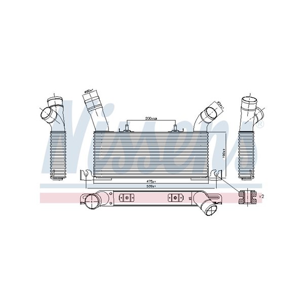 Intercooler Nissens 961006 NISSENS
