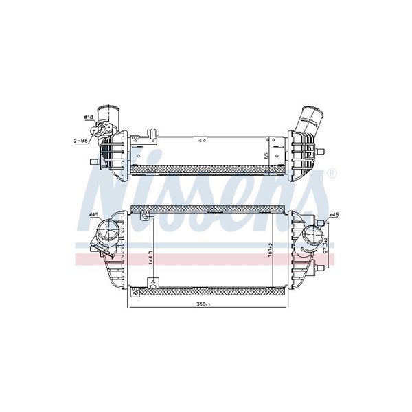 Intercooler Nissens 96538 NISSENS