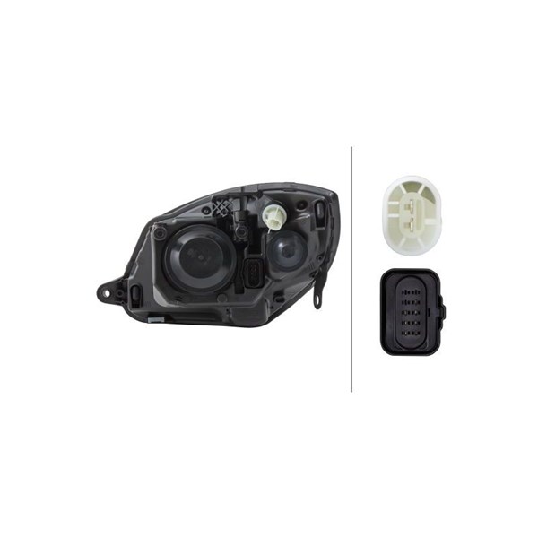 Strålkastare 12V, Höger Hella 1EL 247 025-261 HELLA Strålkastare 12V, Höger Hella 1EL 247 025-261 HELLA