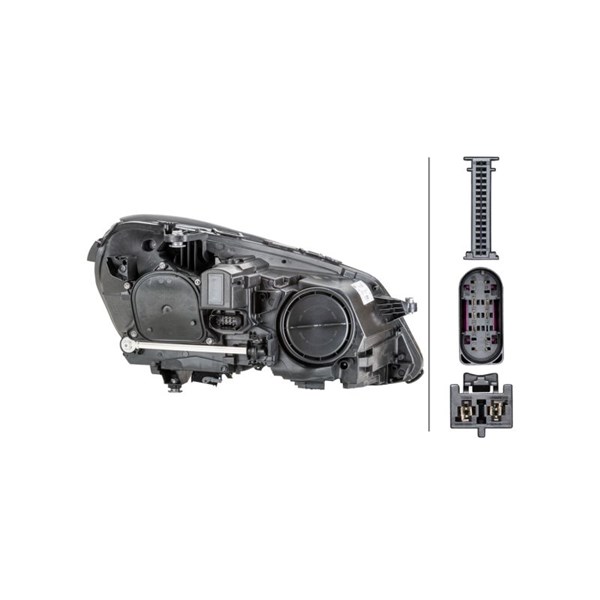 Strålkastare 12V, Vänster Hella 1EX 011 066-611 HELLA Strålkastare 12V, Vänster Hella 1EX 011 066-611 HELLA