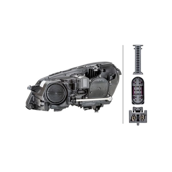 Strålkastare 12V, Höger Hella 1EX 011 066-621 HELLA Strålkastare 12V, Höger Hella 1EX 011 066-621 HELLA
