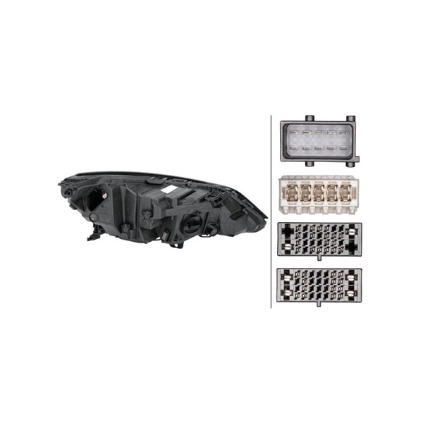 Strålkastare 12V, Vänster Hella 1EX 354 829-211 HELLA Strålkastare 12V, Vänster Hella 1EX 354 829-211 HELLA