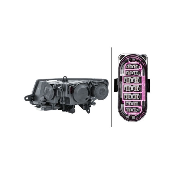 Strålkastare 12V, Höger Hella 1ZS 247 047-341 HELLA