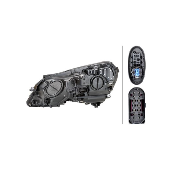 Strålkastare 12V, Höger Hella 1ZT 011 705-121 HELLA Strålkastare 12V, Höger Hella 1ZT 011 705-121 HELLA