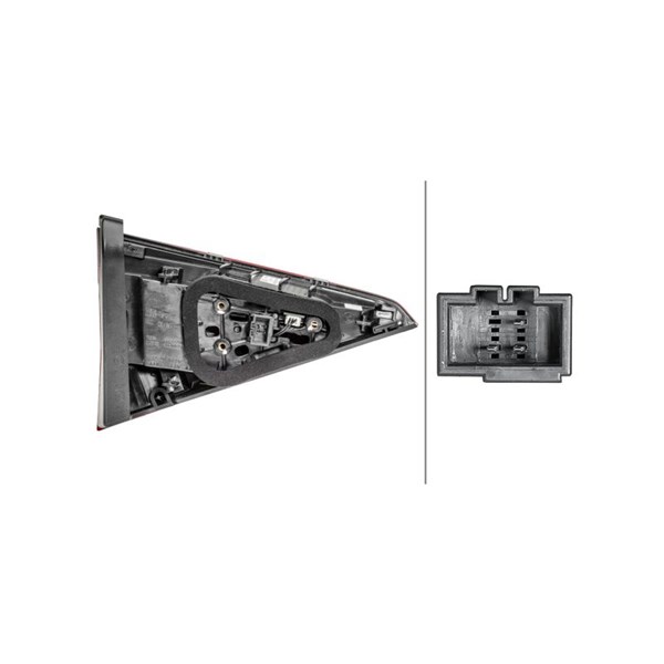 Baklykta 12V, Höger Hella 2SA 354 832-061 HELLA