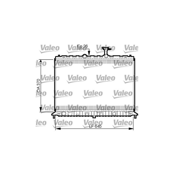 Kylare, motorkylning Valeo 735501 VALEO
