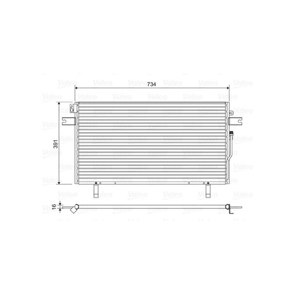 Kondensor, klimatanläggning Valeo 814489 VALEO