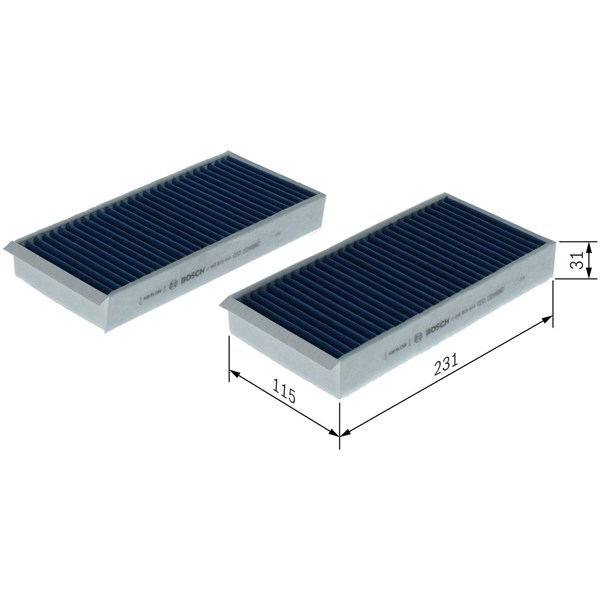 Kupefilter Bosch 0 986 628 644 BOSCH Kupefilter Bosch 0 986 628 644 BOSCH