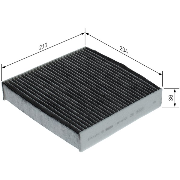 Kupefilter Bosch 1 987 435 626 BOSCH