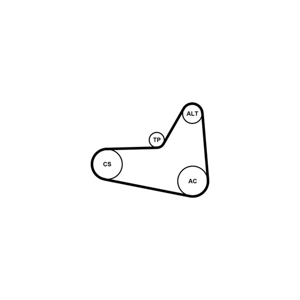 Drivremsats Contitech 6PK1045K4 CONTITECH