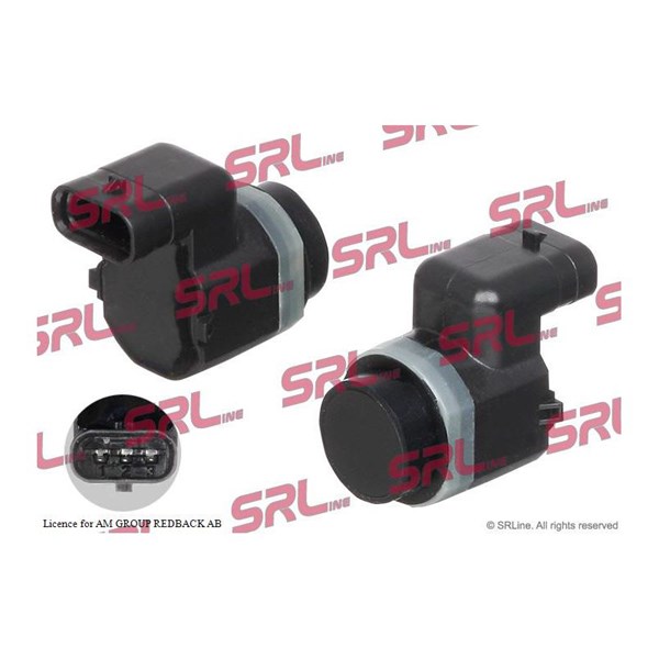 Sensor, parkeringshjälp, Fram, Bak, Inre, Ytter Srline E99-0007 SRLine