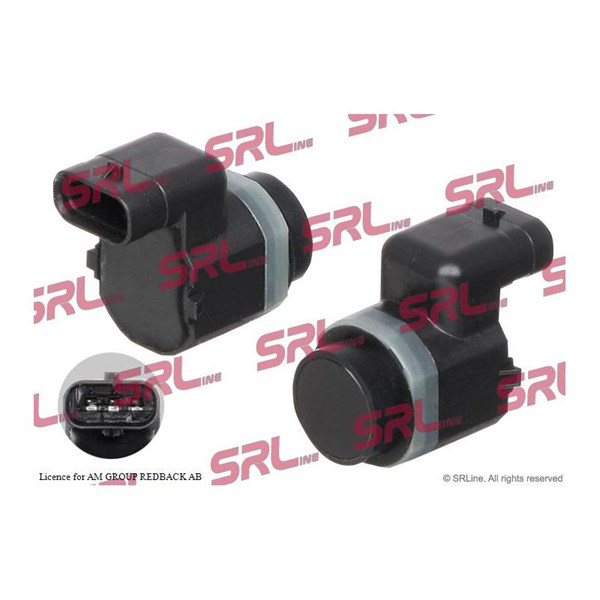 Sensor, parkeringshjälp, Fram, Bak, Inre, Höger Srline E99-0017 SRLine