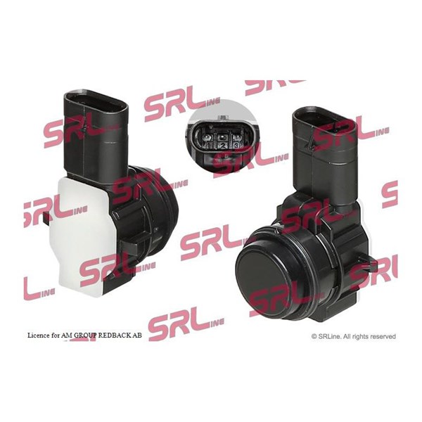 Sensor, parkeringshjälp, Fram, Bak Srline E99-0034 SRLine