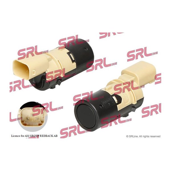 Sensor, parkeringshjälp, Bak, Fram, Tvåsidig Srline E99-0035 SRLine
