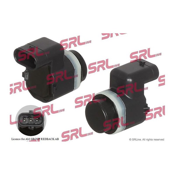 Sensor, parkeringshjälp, Fram, Bak, Inre, Ytter Srline E99-0061 SRLine