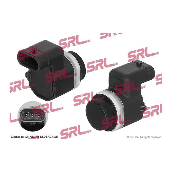 Sensor, parkeringshjälp, Fram, Bak, Ytter Srline E99-0071 SRLine