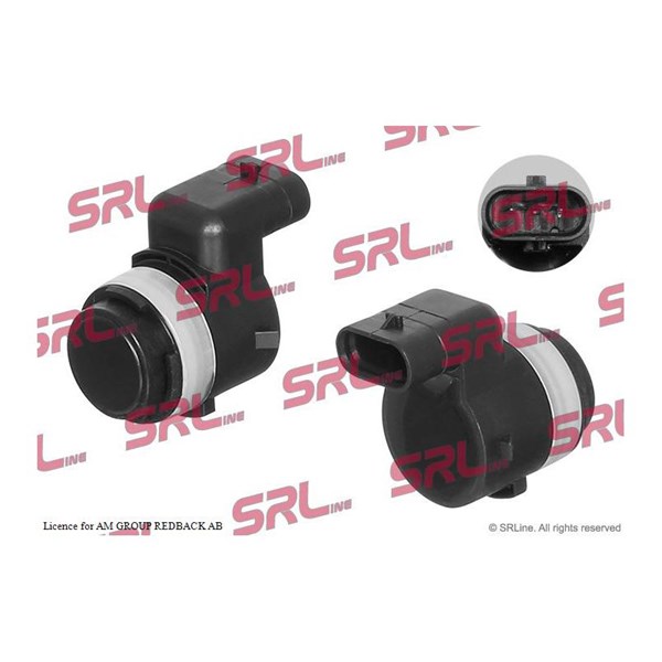 Sensor, parkeringshjälp, Fram, Bak, Ytter, Inre, Sidomontering Sr SRLine