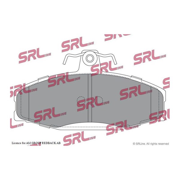 Bromsbeläggsats, Framaxel Srline S70-0011 SRLine