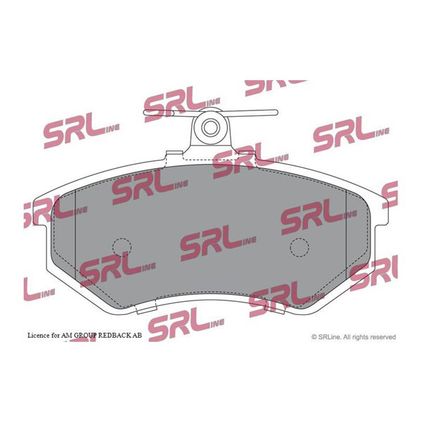 Bromsbeläggsats Solid, Framaxel Srline S70-0027 SRLine