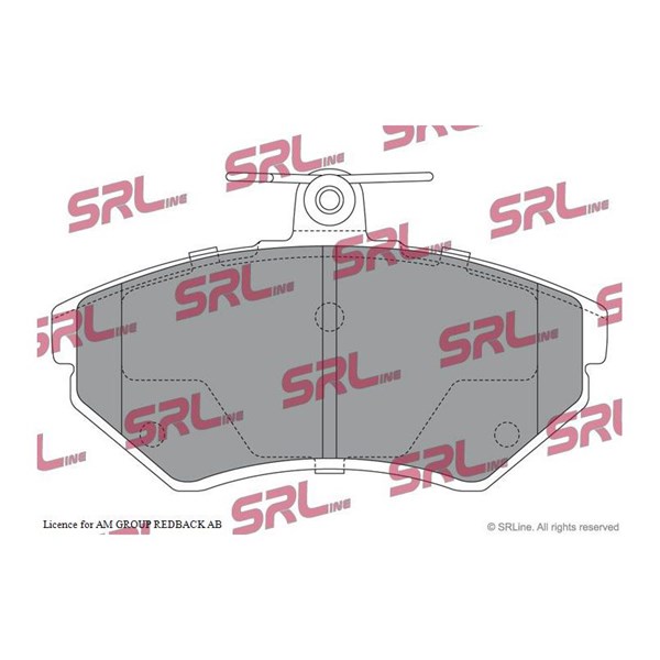 Bromsbeläggsats Ventilerad, Framaxel Srline S70-0043 SRLine Bromsbeläggsats Ventilerad, Framaxel Srline S70-0043 SRLine