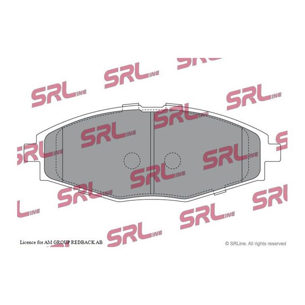 Bromsbeläggsats, Framaxel Srline S70-0096 SRLine