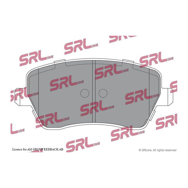 Bromsbeläggsats, Framaxel Srline S70-0098 SRLine